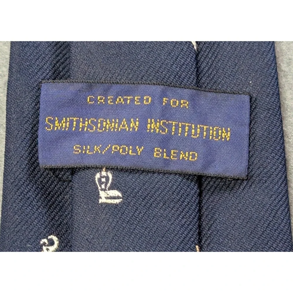 Smithsonian‎ Institution Mens Tools Museum of American History Tie OS Navy Blue